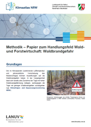 Titelblatt Methodikpapier Waldbrandgefahr