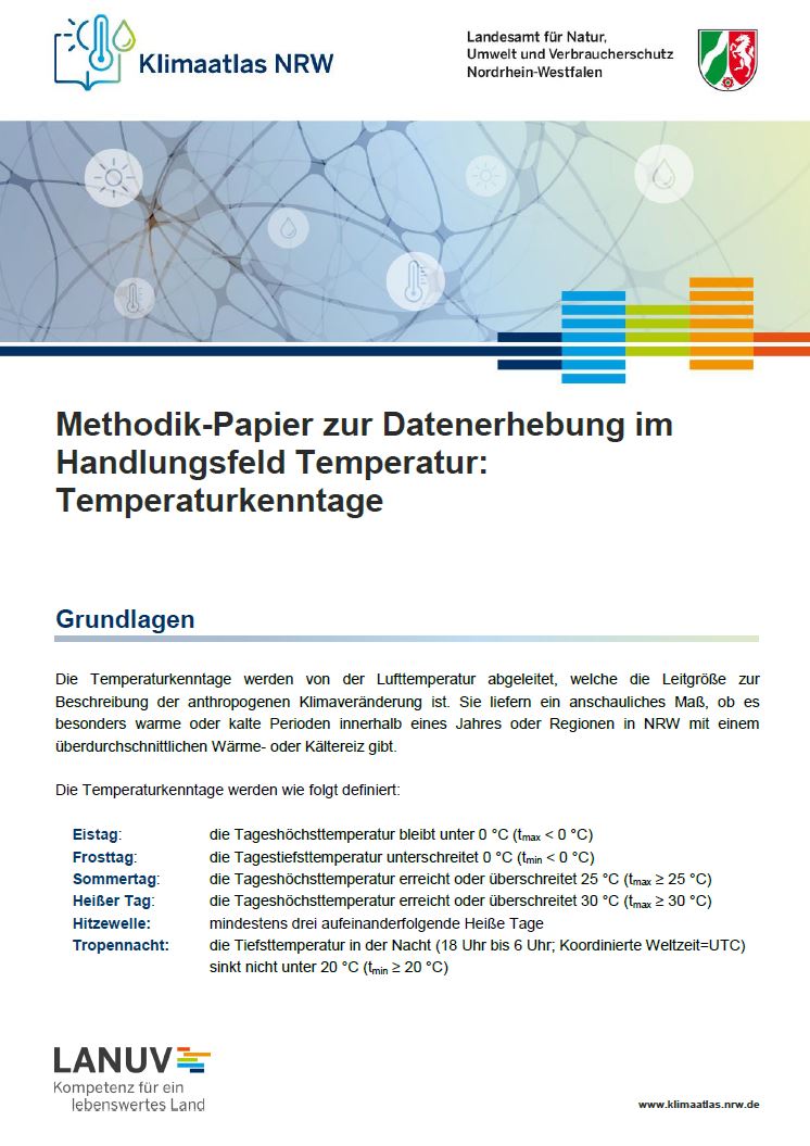 Titelseite Methodik-PDF Temperaturkenntage