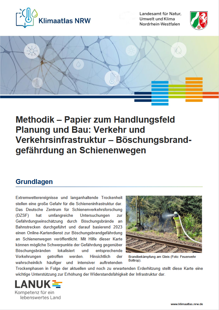 Voerschaubild Methodik - PDF Böschungsbrandgefährdung an Schienenwegen