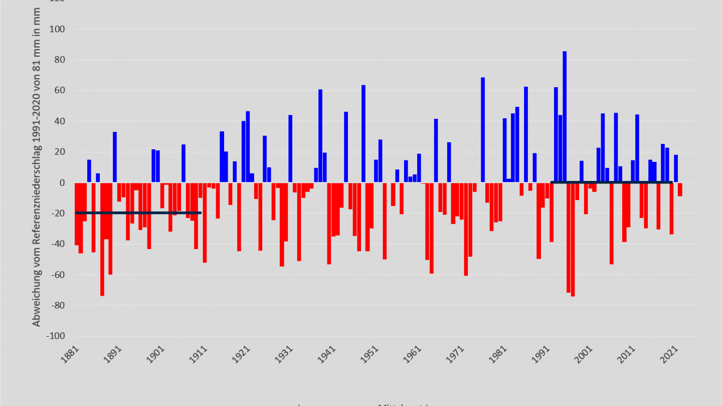Niederschlag Januar 1881-2022