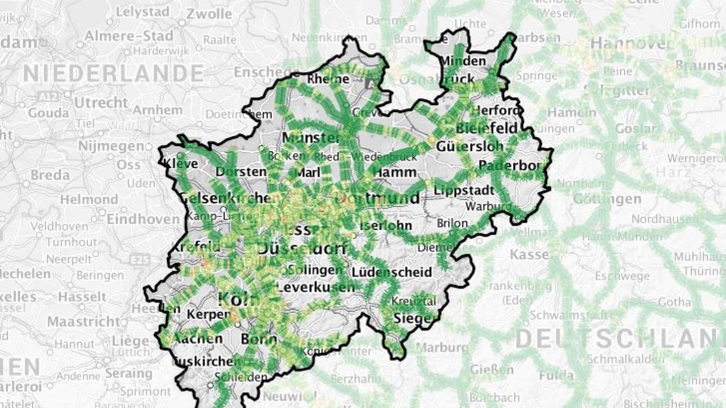 Screenshot der Karte Böschungsbrand