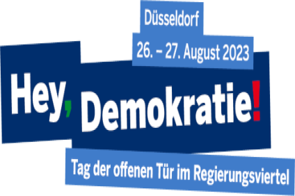 Logo Hey, Demokratie!