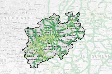Screenshot der Karte Böschungsbrand
