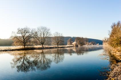 Winterlandschaft an der Ruhr