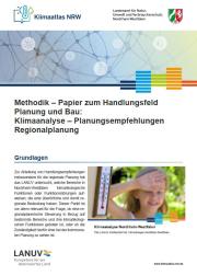 Titelseite Methodik-PDF Klimaanalyse Empfehlungen Regionalplanung