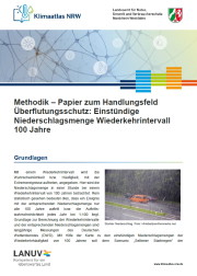 Titelblatt Methodikpapier Einstündige Niederschlagsmenge Wiederkehrintervall 100 Jahre