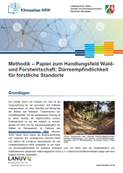 Titelblatt Methodikpapier Dürreempfindlichkeit für forstliche Standorte